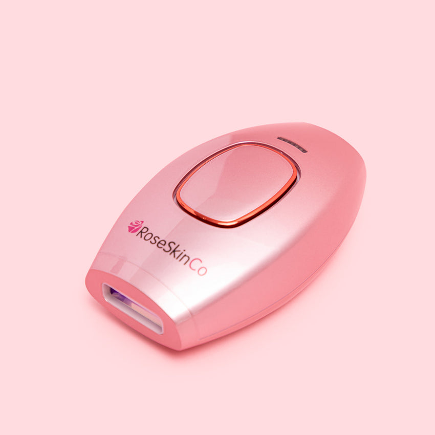 At Home IPL Laser Hair Removal Handset - Rose Gold - RoseSkinCo - Side View